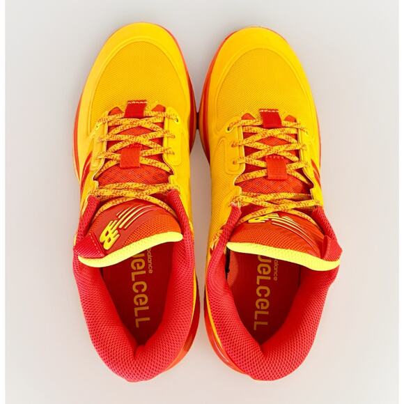 NEW BALANCE HESI LOW LETTERMAN Basketball Shoe BBHSL01 M8.5/W10 OrangeRed Yellow